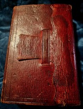 Antique, 1849, Leather Bound Holy Bible, Old And New Testaments picture