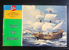 Vintage 1963 Pilgrim Ship Mayflower model #C311 INCOMPLETE, PARTIALLY ASSEMBLED  picture