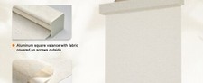 Manual METechs Cream Natural Woven Cordless Light Filtering Roller Shades picture