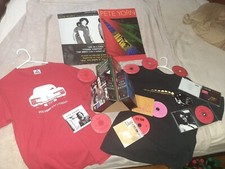 Pete Yorn HUGE LOT Cds Shirts Posters PROMO STANDEE Lot FS Music Day I Forgot  picture