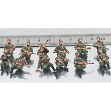 1/72 Sanrong WWII German Army Camouflage 12 Pcs Soldiers Assembled Painted Model picture
