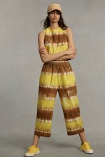 New Anthropologie WHIT TWO Striped Tie-Dye Pant Set Size Small MSRP: $228 picture