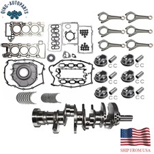 3.0L Engine Crankshaft Rods Pistons Gasket Kit For AJ126 V6 Jaguar Land Rover US picture