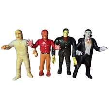 Vintage 1986 Imperial Universal Monsters Set Dracula Frankenstein Wolfman Mummy picture