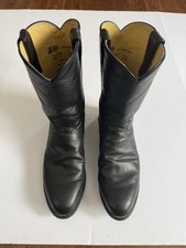 Justin Black Roper Boots Mens 10.5 D - 3133 Style picture