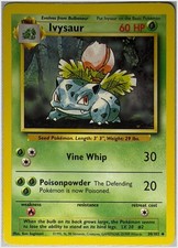 Ivysaur 30/102 Base Set Unlimited Non-holo MP or Better picture