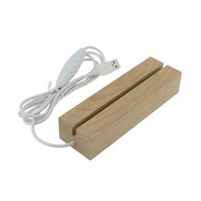 LOT 70Pcs Lighted Wood Base LED 7 Color Settings EZ Control for Acrylic Plaques picture
