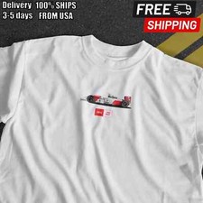 Ayrton Senna McLaren Vintage F1 Formula One Racing Legend Graphic T-Shirt picture