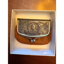 Antique Warren G Harding Coin Purse Westfield’s Cigar Store Wilkes-Barre PA 1920 picture