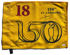 CAMERON CAM SMITH SIGNED AUTOGRAPHED 2022 BRITISH OPEN FLAG 150TH ST ANDREWS JSA picture