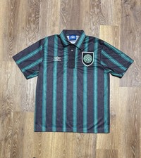 Vintage 1992-93 Celtic FC Away Shirt Umbro 90s Football Jersey M picture