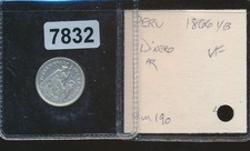 PERU -1866 YB - SILVER DINERO - #7832 picture