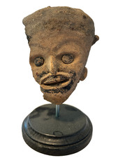 Pre Columbian - VERACRUZ HEAD FRAGMENT - EL TAJIN, MEXICO ON STAND 2 of 3 picture