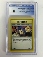 Pokemon Here Comes Team Rocket 15/82 Team Rocket 1st Edition Holo CGC 9 picture