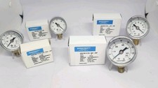 Lot of 4 New Ashcroft 15W1005 20W1005 Pressure Gauges 1/4