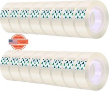 16 rollos de cinta adhesiva transparente de 3/4 x 1200 pulgadas (cada rollo) picture