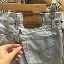 Vintage 90’s  Levi's Loose Fit Straight Leg Light Wash Denim Jeans Size 11 MED picture