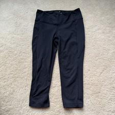 Athleta Basic Black Capri Leggings - Size M - VGUC - Stretch picture