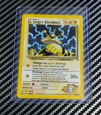 HP Lt. Surge's Electabuzz 006/132 Gym Heroes Holo Unlimited Pokemon WotC picture