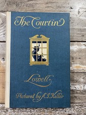 1909 Antique Poetry Book “The Courtin'” James Russell Lowell, Illustrated picture