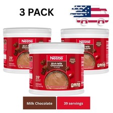Nestle Hot Cocoa Rich Milk Chocolate Flavored Mix Powder, 27.7 oz, Can ( 3 BOX ) picture