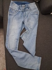 Novica Jeans Womens Size 14 Light Blue Denim  Leggings Stretch 3 Button Pockets picture