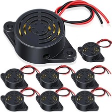 8 Pcs DC 3-24V 95dB Electronic Buzzer Active Piezo Alarm Sounder Continuous Tone picture