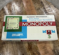 Vintage Monopoly Board Game Complete In Box  Parker Brothers 1961 picture