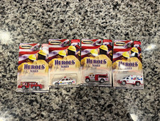 Matchbox Heroes Series Emergency Vehicles 1:64 Diecast Lot of 4 Unopened 2001 picture