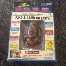 Vintage 2002 P.O.D.Z. Sammy Stone Figure by Playmates - Talking Interactive Toy picture