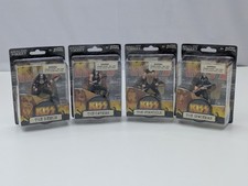 KISS Super Stars Action Figures Lot Set Of 4 Sealed 2009 Ace Frehley Peter Criss picture