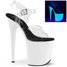 PLEASER FLAMINGO-808UV Sexy Clear/Neon White 8