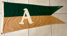 Rare 1960s Kansas City Athletics Logo Stadium Flown MLB PENNANT BANNER  56x30