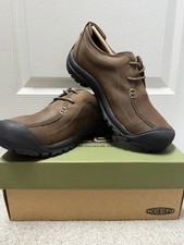 KEEN Portsmouth II Men's Leather Lace-Up Oxford Brown/Black US 12 UK 11 EU 46 picture