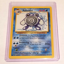 Poliwhirl - 38/102 - Base Set Unlimited - Pokemon Card - Vintage - Near Mint picture