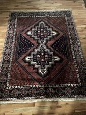 Vintage Gorgeous Handwoven 5.3” X 6.9” Area Rug Traditional Wool Carpet picture
