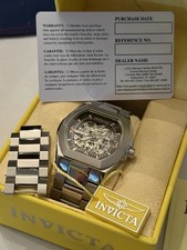 Invicta Skeleton Japan Miyota Citizen 8N24 Automatic Skeleton Stainless Watch picture