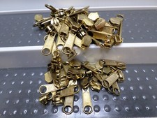 YKK 5 C- 50 Long Tab Zipper Slider/Pull Gilt Gold 5C MADE IN USA 50 pcs $ave picture