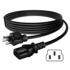 6ft UL AC Power Cord Cable For ASUS VG248QE VG248QZ 24