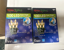 Holiday Brilliant Lights 100 LED Warm White Mini 24ft Green Cord 2 BoxesTotal picture