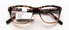 Walmart Flower LUCY Eyeglass Frame 6010-200 Brown Tortoise Square 52-16-135 $88 picture