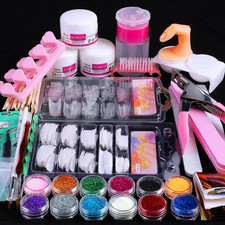 Nail Kit Set Professional Acrylic with Everything, Home Salon Starter Set picture