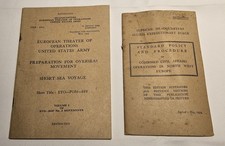 WWII D-Day Build-Up Archive J P Patterson SHAEF ETO Restricted Manuals picture