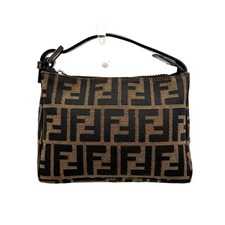 Fendi Pouch  Purse Mini Hand Bag Zucca Canvas  Authentic  430T0498 picture