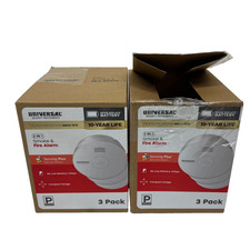Universal (6-Pack) 10Yr Battery Mini Smoke Detector Photoelectric Sensor 4 INCH picture