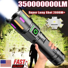 350000000 Lumen Super Bright LED Tactical Flashlight Rechargeable LED Work Light picture