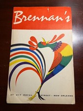 Brennan's Royal Street New Orleans Louisiana Vintage Menu picture