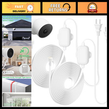 30ft Power Cord 2-Pack for Nest Cam Outdoor/Indoor, Weatherproof 5V 2A Cable picture