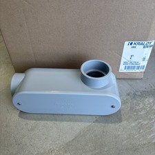 Kraloy 078169 LR20 2'' Type LR Conduit Body Access Fittings Gray PVC Case Of 10 picture