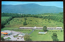 Postcard Bennington Vermont Darling Kelly's Motel Ariel View Vintage picture